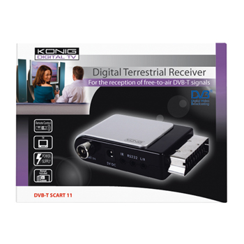 DVB-T SCART11 König scart fta dvb-t ontvanger Verpakking foto